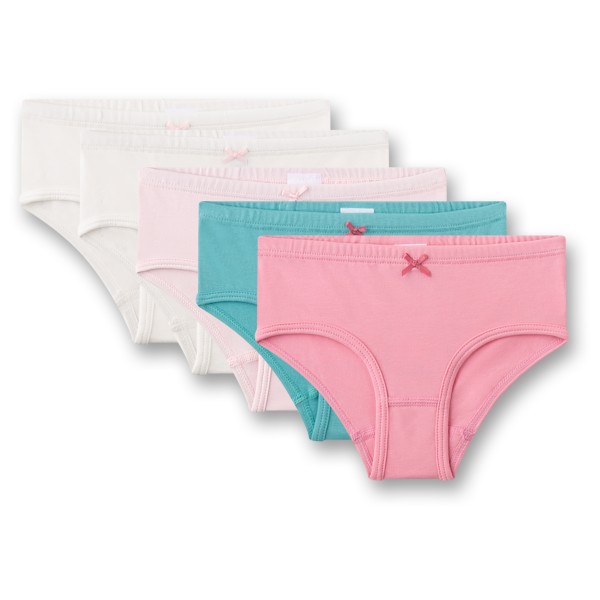 Sanetta - Kid's Set Hipslip 337222 5er Pack - Unterhose Gr 116 rosa/weiß