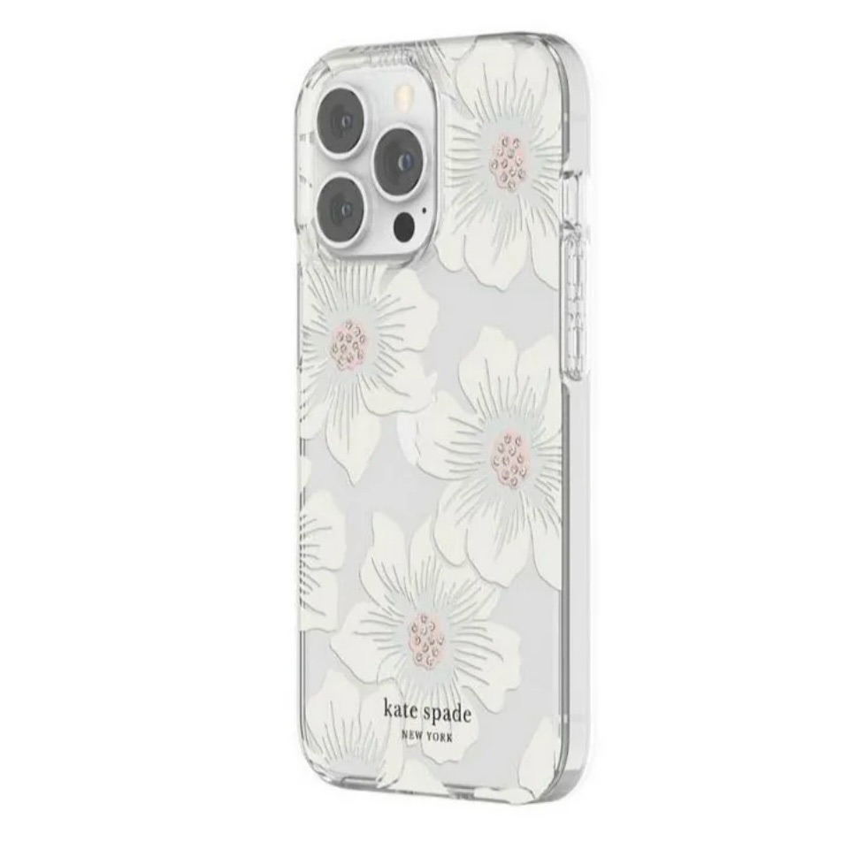 Kate Spade Cell Phones & Accessories | Kate Spade Gray And White Floral Phone Case | Color: Gray/Pink | Size: Os