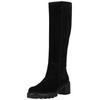 Stiefel PAUL GREEN "Paul Green Stiefel Veloursleder", Damen, Gr. 37, schwarz, Veloursleder, casual, Schuhe