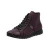 Schnürstiefelette RIEKER "Rieker Stiefelette Lederimitat", Damen, Gr. 38, lila, Lederimitat, casual, Schuhe
