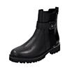 Stiefelette REMONTE "Remonte Stiefelette Glattleder", Damen, Gr. 41, schwarz (schwarz, schwarz), Glattleder, elegant, Schuhe