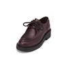 Schlupfboots MARC O'POLO "aus edlem Kalbleder", Damen, Gr. 42, schwarz aubergine rot, Obermaterial: 100% Leder (Rind), unifarben, Schuhe