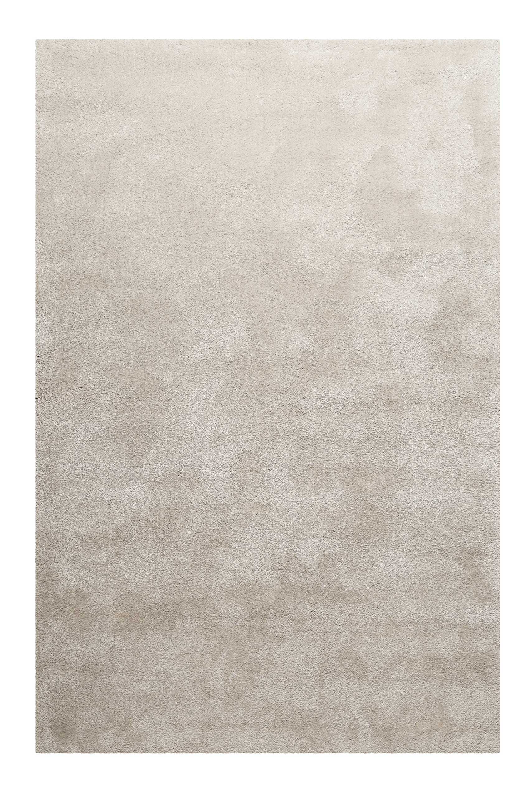 Teppich HOMIE LIVING "Pisa", beige (creme beige), B:80cm H:25mm L:150cm, Polyester, Teppiche, Hochflor, Microfaser, uni, weich, Shaggy, Wohnzimmer, Schlafzimmer Image