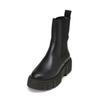 Chelseaboots MARC O'POLO "mit leichter Plateausohle", Damen, Gr. 43, schwarz, Obermaterial: 100% Leder (Rind), unifarben, Schuhe