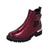 Stiefelette REMONTE "Remonte Stiefelette Lederimitat/Textil", Damen, Gr. 39, rot (rot, schwarz), Lederimitat, Textil, casual, Schuhe