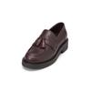 Loafer MARC O'POLO "aus hochwertigem Kalbleder", Damen, Gr. 37, schwarz aubergine rot, Obermaterial: 100% Leder (Rind), unifarben, Schuhe