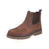 Stiefelette RIEKER "Rieker Stiefelette Leder/Textil", Herren, Gr. 43, braun (dunkelbraun), Leder, Textil, casual, Schuhe