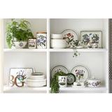 Portmeirion Botanic Garden Bowl, Salad Square 10.5" 2 Qt Porcelain China/All Ceramic in Green/White | Wayfair 605223