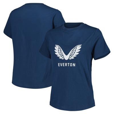 Everton Castore Trainer Presentation Logo T-Shirt - Marineblau - Damen Image