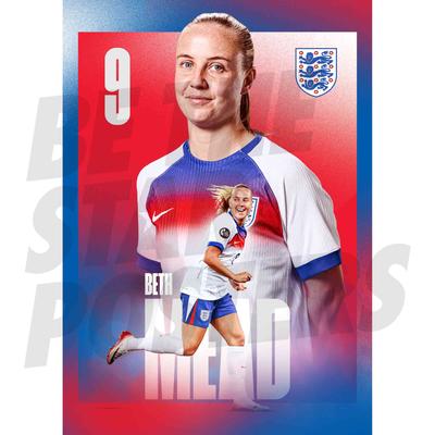England Lionesses Beth Mead 25/26 Heim-Action-Poster A2 Image