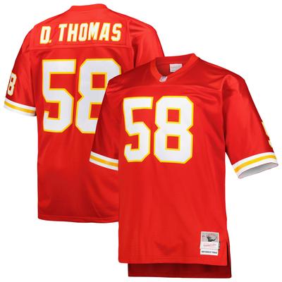 Nachbildung des Mitchell & Ness Derrick Thomas Red Kansas City Chiefs Big & Tall 1994 Retired Player Jersey für Herren Image