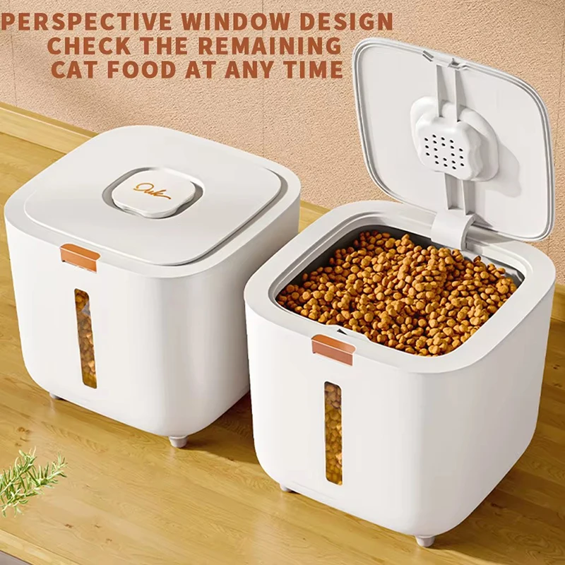 Baril de stockage de nourriture pour animaux de compagnie grand baril de stockage alimentaire scellé résistant à l'humidité baril de nourriture pour chat stockage de nourriture pour chat baril de