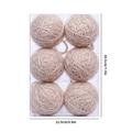 6 palline di Natale, ornamenti, decorazioni natalizie da 6 cm/2,36 pollici, set regalo in schiuma di filato di alta qualità, decorazioni con palline di Natale da appendere