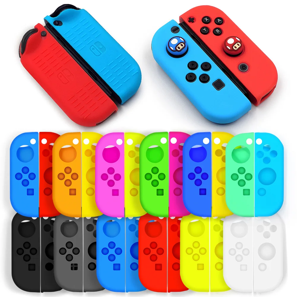 Schalter JoyCon Hülle Silikon Schutzhülle Kompatibel Schalter/Schalter OLED JoyCon Controller Fallschutz Halter Hülle Image