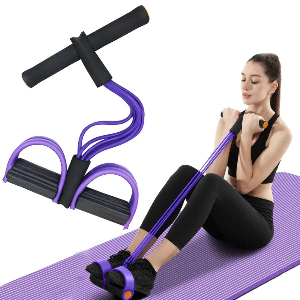 Corda di tensione multifunzione, fascia di resistenza elastica per estrattore per pedale yoga a 6 tubi, attrezzatura per il fitness con corda di tensione in lattice naturale