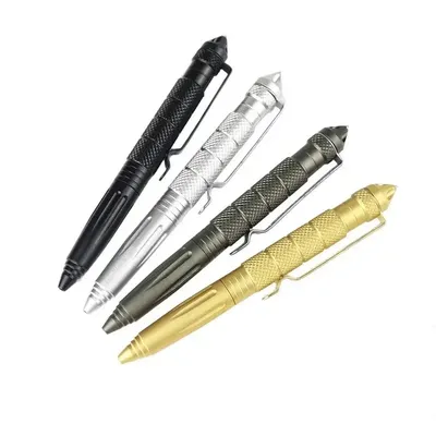 Outdoor Multifunctional Self-Defense EDC Tool Breaking Window Cone Survival Signature Pen Defense Pen Multi-color Tactical Pen