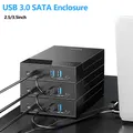 USB 3.0 Custodia SATA da 20 TB Docking station per disco rigido Porte USB Scatola per disco rigido esterno per custodia HDD SSD SATA da 3,5 2,5 pollici