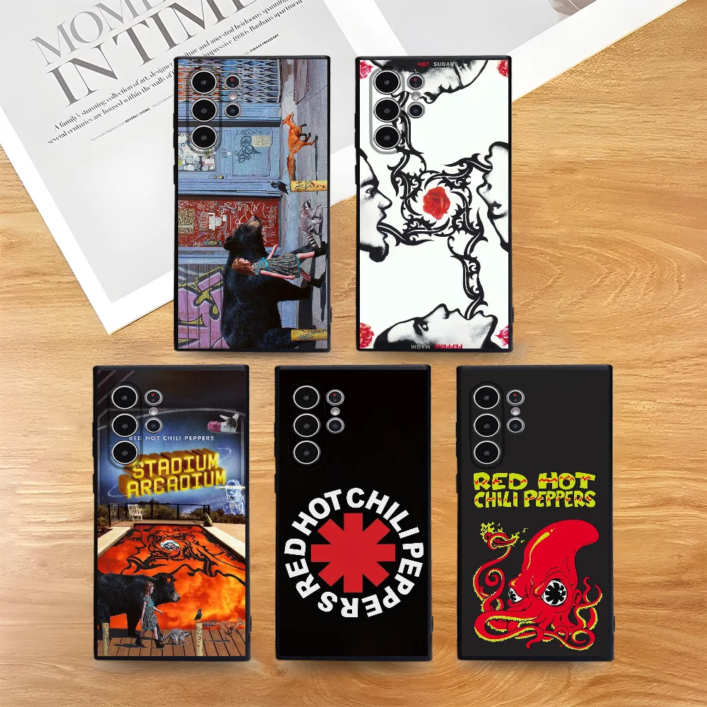 Red Hot Chili P-Peppers Band Handyhülle für Samsung S Serie S21 S22 S23 S24 S25 FE Plus Ultra TPU Weich bis hautfreundliche Hülle Image