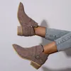Neue Herbst frauen Leder Stiefel Gürtel Schnalle Outdoor Schuhe Bequeme Mode Spitz Casual frauen Schuhe Größe 36-43