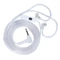 KZ M2 Cavo per cuffie Doppio microfono Cavo placcato argento Cavo di aggiornamento da 3,5 mm Cavo per auricolari Cavo per cuffie per Castor EDX ZS10 PRO