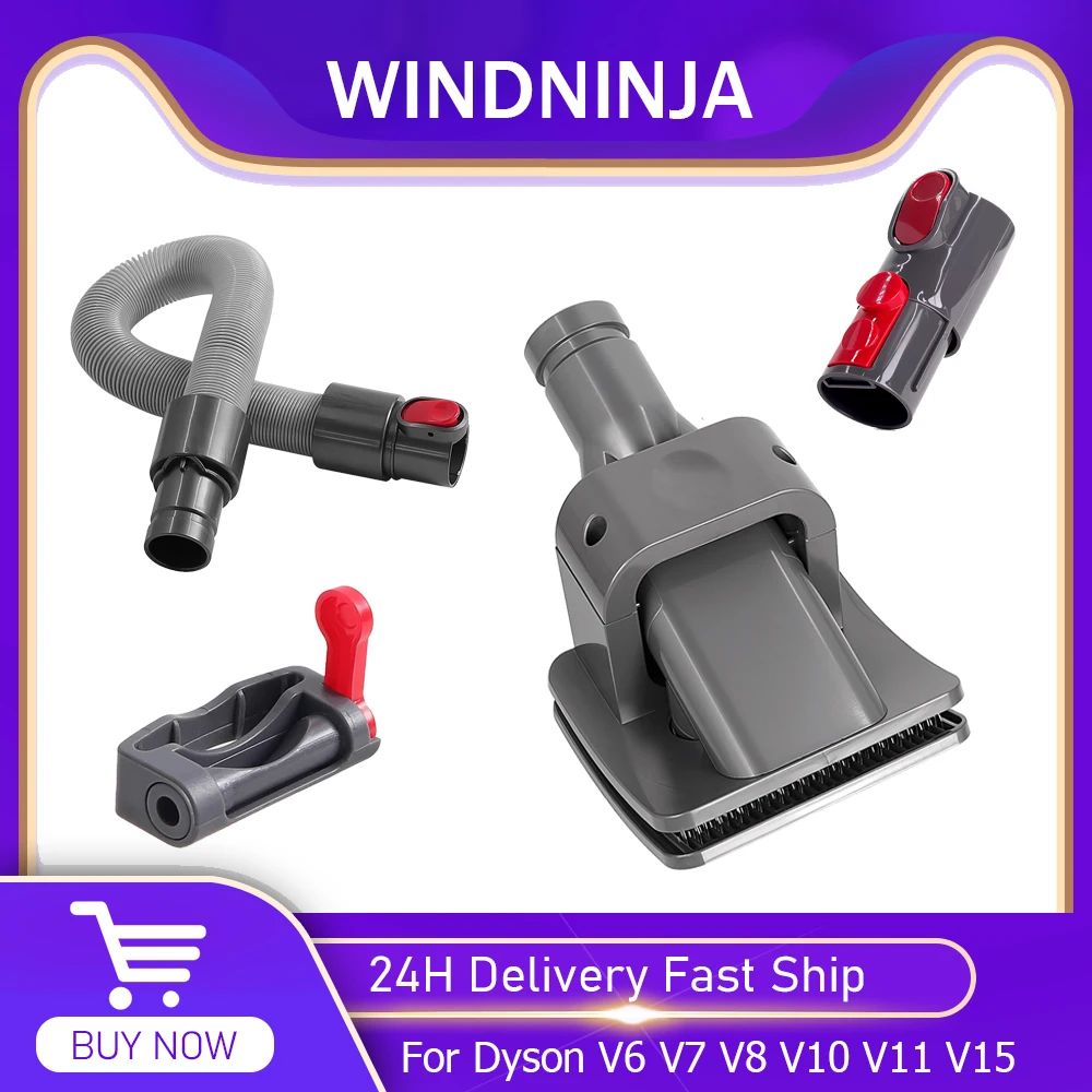 Hund Katze Haustier Bett Bürste Bräutigam Werkzeug Zubehör für Dyson V6 V7 V8 V10 V11 V15 Staubsauger Aufsatz mit Konverter Werkzeug Teile Image