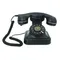 Corded Landline Phone for Home, Black Retro Phone Vintage Plastic Telephone Desktop Landline Telephone Fixed Antique Telephone