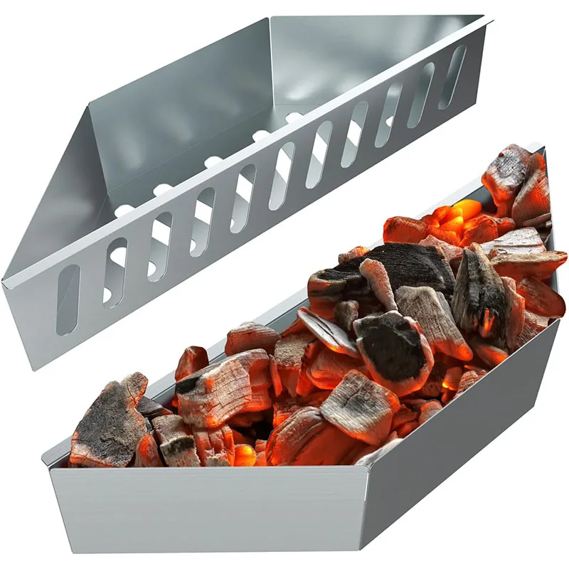 Holzkohlekorb Edelstahl Char Holder Korb kompatibel mit Weber Grillzubehör Holzkohlebehälter Tablett JT570 Image