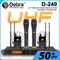 D-240 Microfono wireless UHF a 4 canali con microfoni palmari, auricolari e lavalier per interviste e spettacoli teatrali