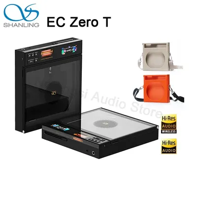 SHANLING EC Zero T CD Player Portable Desktop CD Player Bluetooth 5.3 LCD Screen DAC CD Playback HIFI Hi-Res Headphone Amplifier