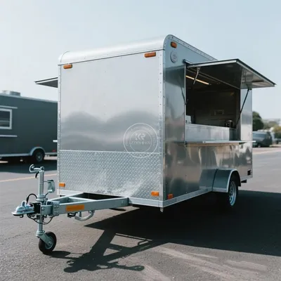 American Standard Fully Equipped Food Truck for Sale Custom Concession Trailer Bubble Tea Coffee Vending Cart Food Trailer