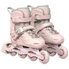Neue Kinder-Inline-Skates, verstellbare Größe, Rollklingen für Jungen und Mädchen, 8 Räder, Flash-Anfänger-Skating-Schuhe, komplettes Set, Outdoor-Training
