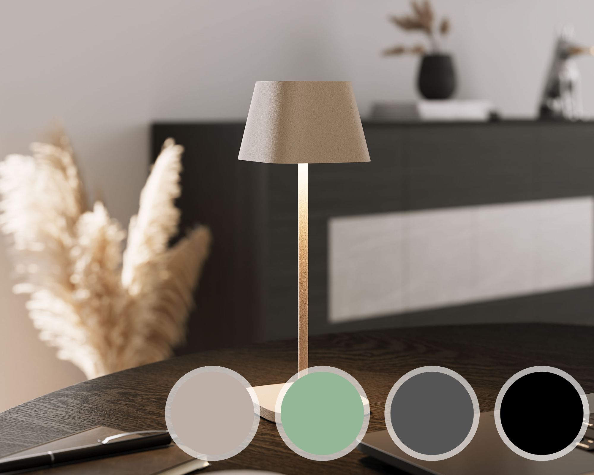 Villeroy&Boch »Neapel Micro RC« Tischleuchte olivgrün Image