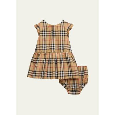 Burberry Girl's Leana Check Dress with Bloomers