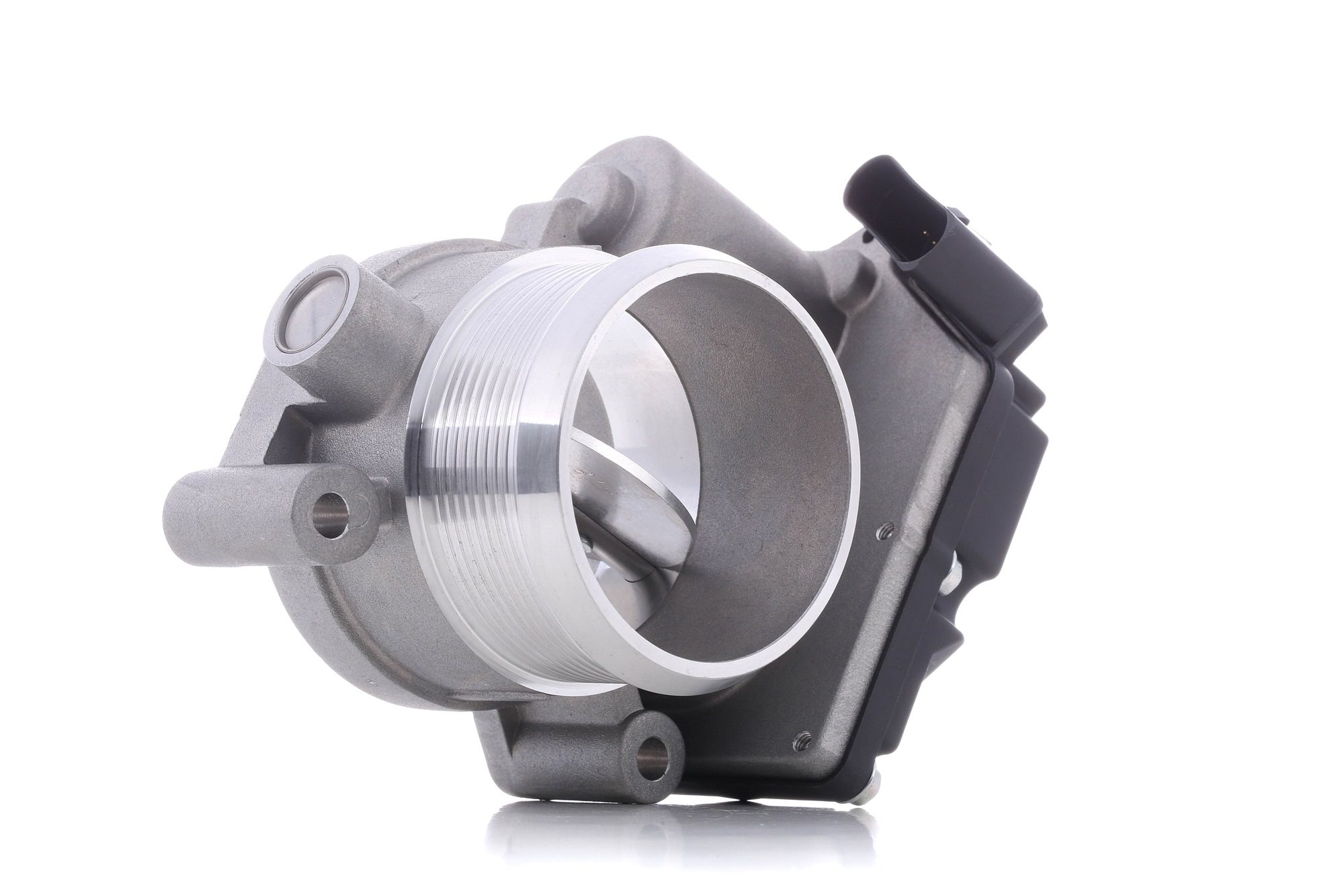 RIDEX Drosselklappe VW,MITSUBISHI 158T0058 076128063A Saugrohrklappe,Luftversorgung,Steuerklappe,Drosselklappenstutzen Image