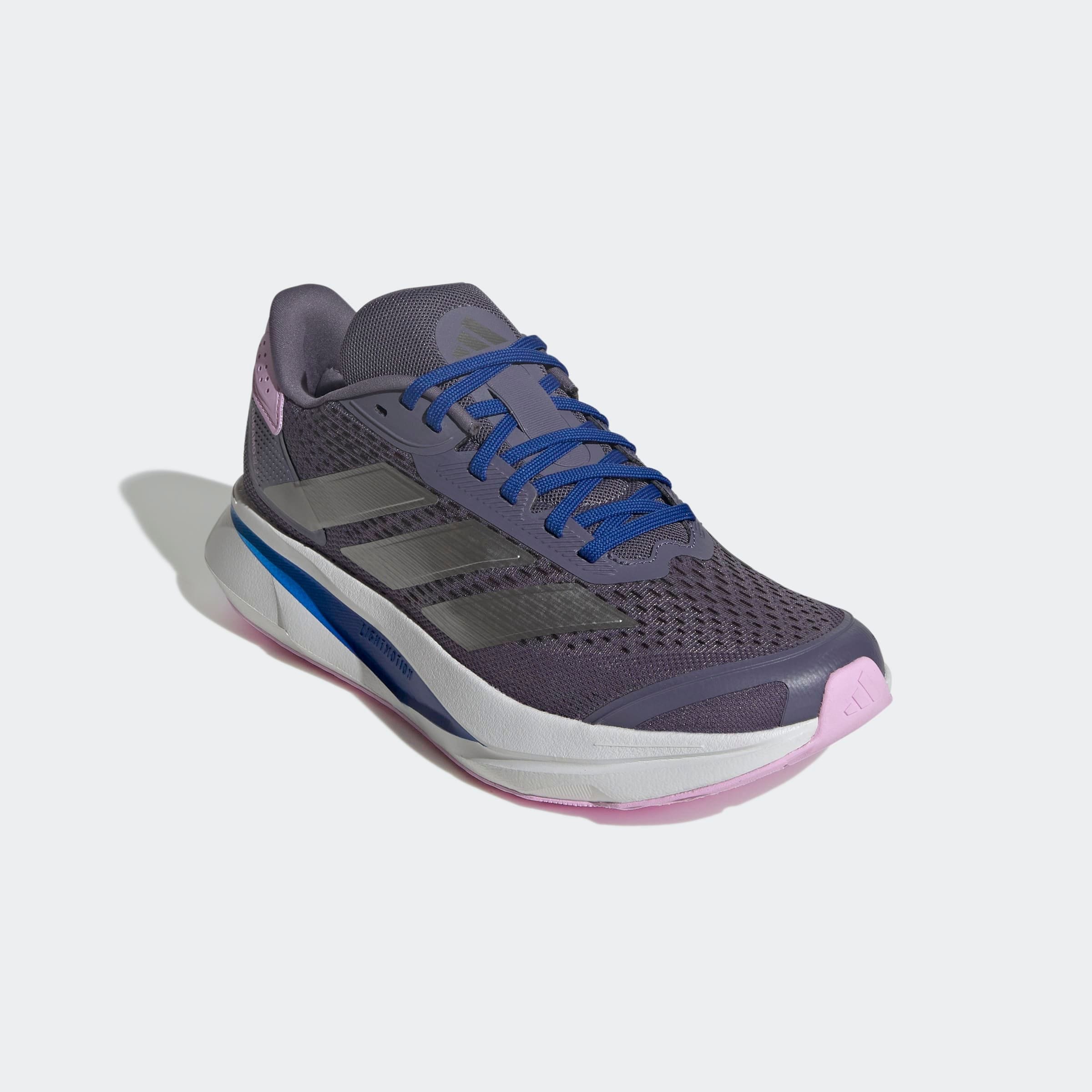 Laufschuh ADIDAS PERFORMANCE "DURAMO SL 2", Gr. 42, lila (preloved violet, iron metallic, bliss lila), Synthetik, Textil, Sportlich, Schuhe, diverse Farben