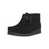 Sneaker CLARKS "WallabeeEVO", Herren, Gr. 37, schwarz, casual, Schuhe, aus hochwertigem Wildleder