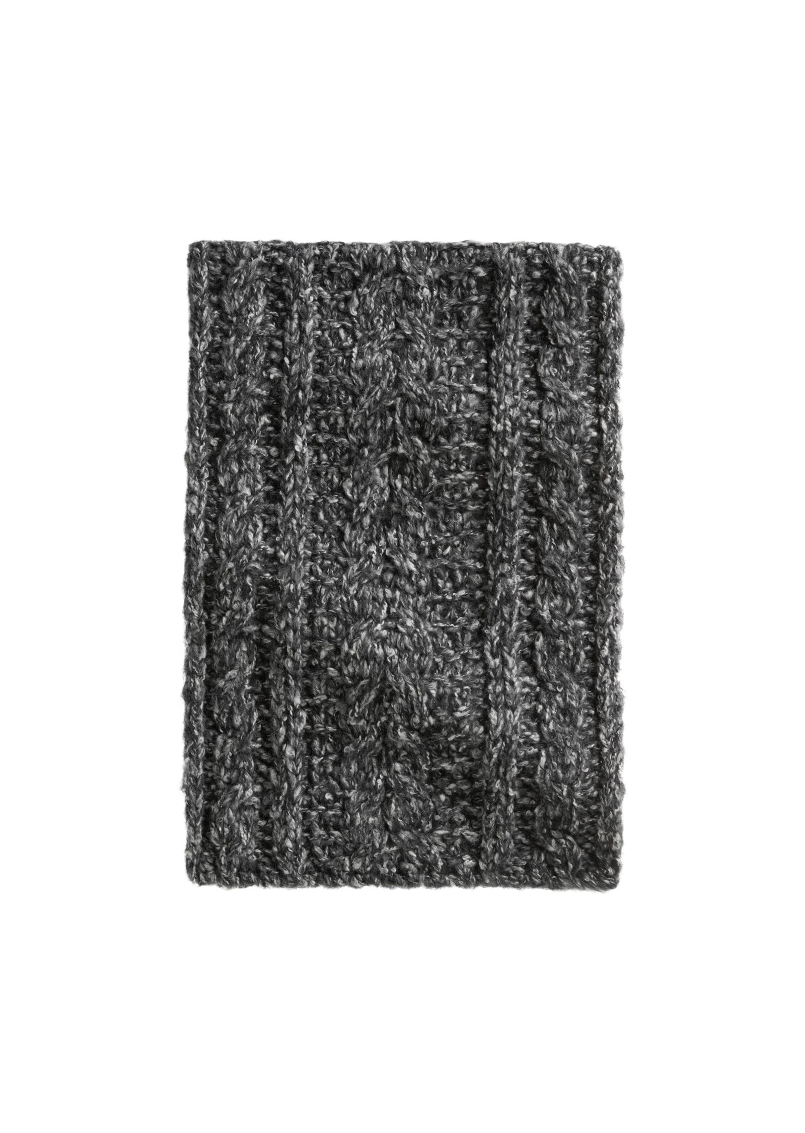 Schal MARC O'POLO "aus Alpakawolle-Mix", Damen, grau (dunkelgrau melange), Obermaterial: 44% Alpaka, 32% Baumwolle, 13% Polyamid, 11% Schurwolle, unifarben, Modetücher Schal