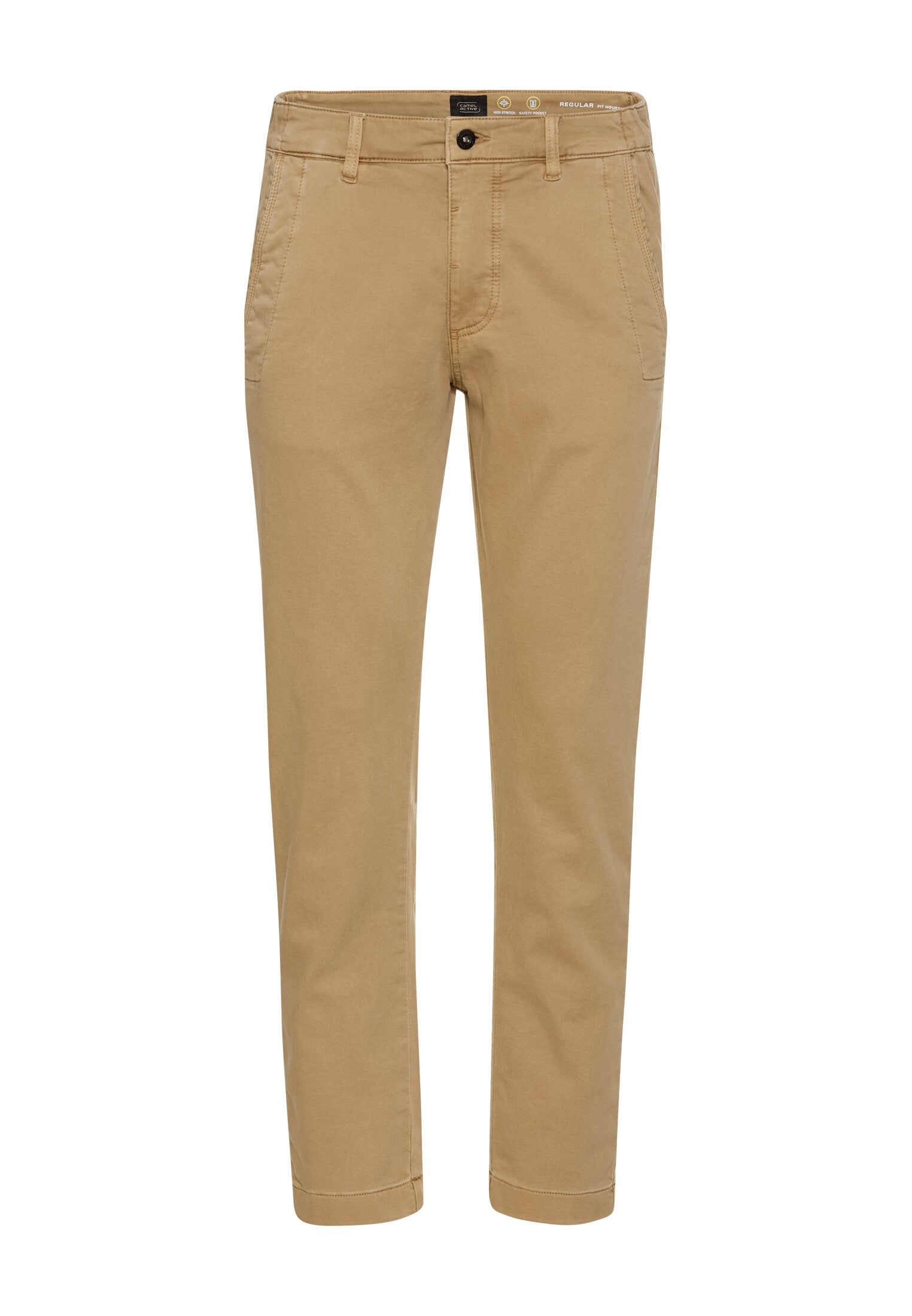Chinohose CAMEL ACTIVE, Herren, Gr. 36, Länge 36, beige, Web, Obermaterial: 84% Baumwolle, 15% Polyester, 1% Elasthan, unifarben, regular fit knöchellang, Hosen Chinohose, mit Taschen