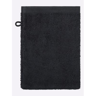 Handtuch WÄSCHEPUR Gr. 2, schwarz, B:70cm L:140cm, Walkfrottee, 100% Baumwolle, Handtücher (Packung) Image
