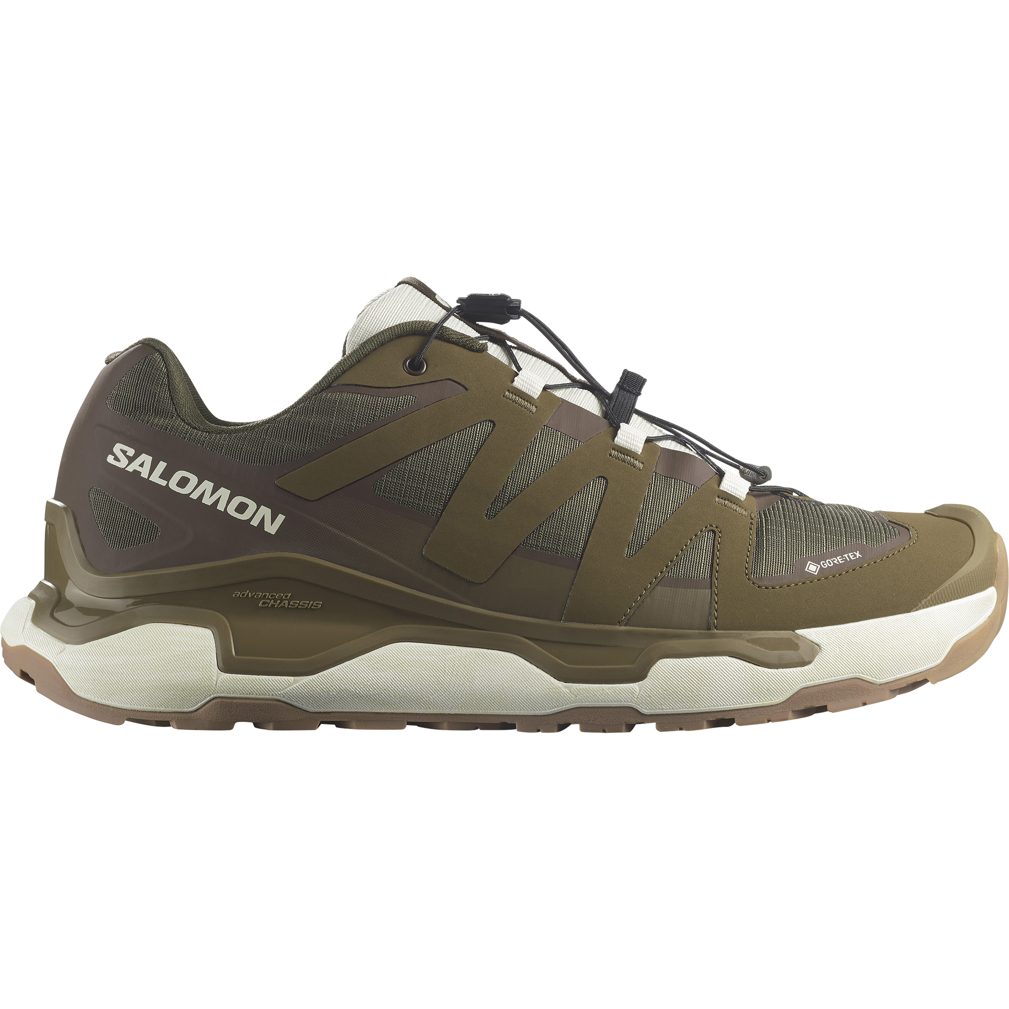 Sneaker SALOMON "XC ROAM GORE-TEX", Herren, Gr. 41, braun (coyote braun, wren, vanilla ice), Synthetik, Textil, Schuhe Sneaker, wasserdicht