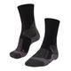 FALKE Damen Wandersocken TK1 Adventure W SO Wolle antiblasen dick 1 Paar, Schwarz (Black-Mix 3010), 35-36