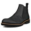 Chelseaboots ECCO "Jamestown", Herren, Gr. 44, schwarz, Nubukleder, klassisch, Schuhe, Schlupfboots, Stiefelette, Business-Boots mit Stretcheinsätze