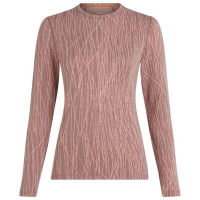 Icebreaker - Women's Merino 260 Tech Vertex L/S Crewe AOP - Merinounterwäsche Gr XL braun Image