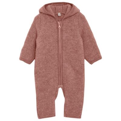 Huttelihut - Kid's Pram Suit Bear Ears Wool Fleece - Overall Gr 92 braun Image