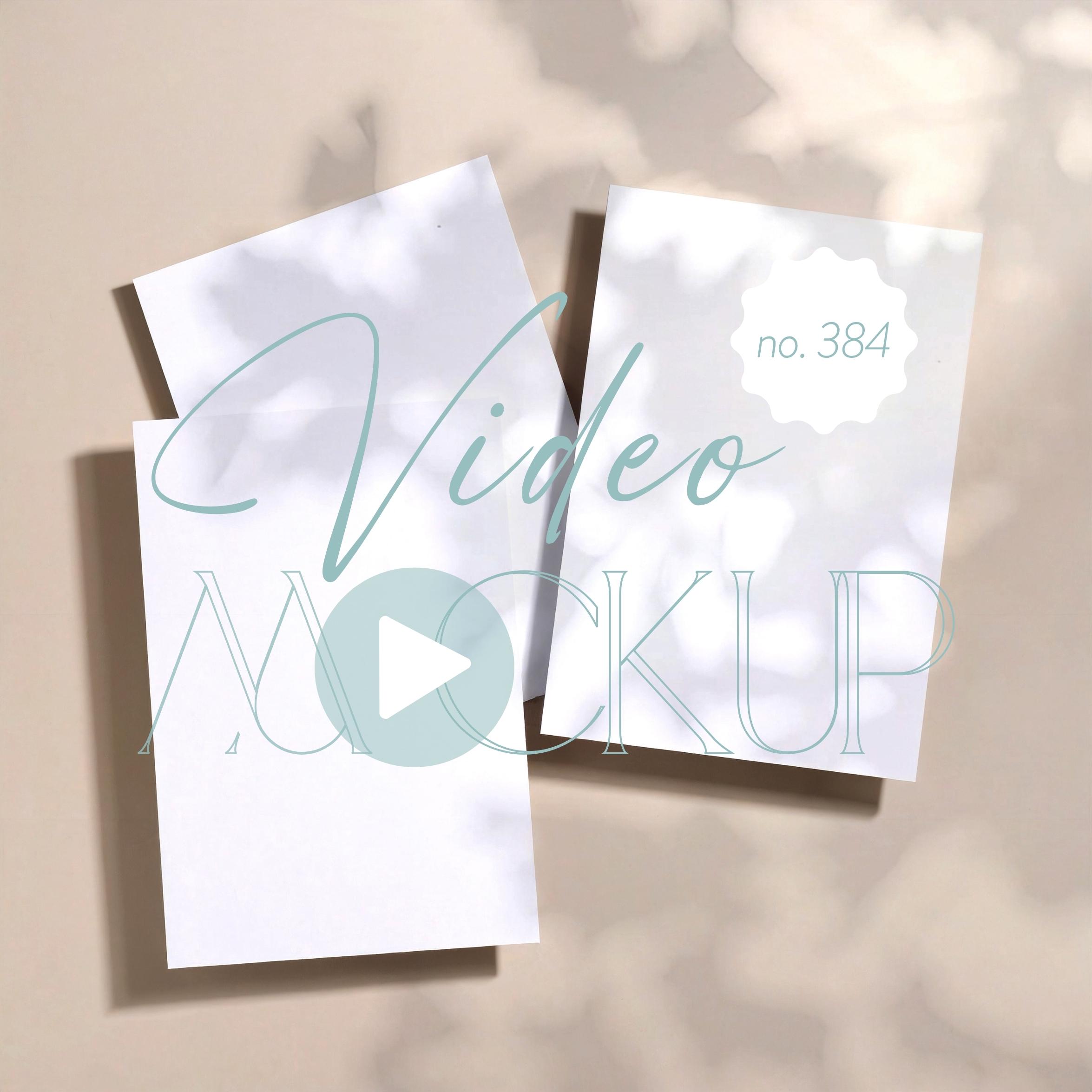 Mockup video per poster, set di 3 mockup per poster con rapporto 2x3, mockup di cornice video con ombre in movimento, tre mockup video PSD per poster