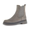 Chelseaboots GABOR, Damen, Gr. 41, grau (taupe), Veloursleder, unifarben, Schuhe, Blockabsatz, Businessschuh mit Best Fitting-Ausstattung, G-Weite