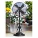 Deco Breeze Ebony 18-Inch Adjustable Outdoor All-Weather Floor Fan 18