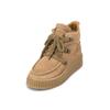 Stiefelette MARC O'POLO "mit markanter Rillen-Plateausohle", Damen, Gr. 40, light pure sand, Obermaterial: 100% Leder (Rind), unifarben, Schuhe