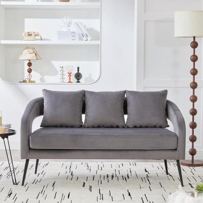 Modern Settee Sofa - Open Back & Spring Support