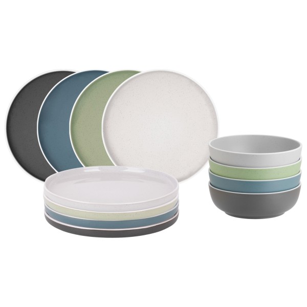 Brunner - Midday - Geschirr-Set Gr 12 Pieces grau